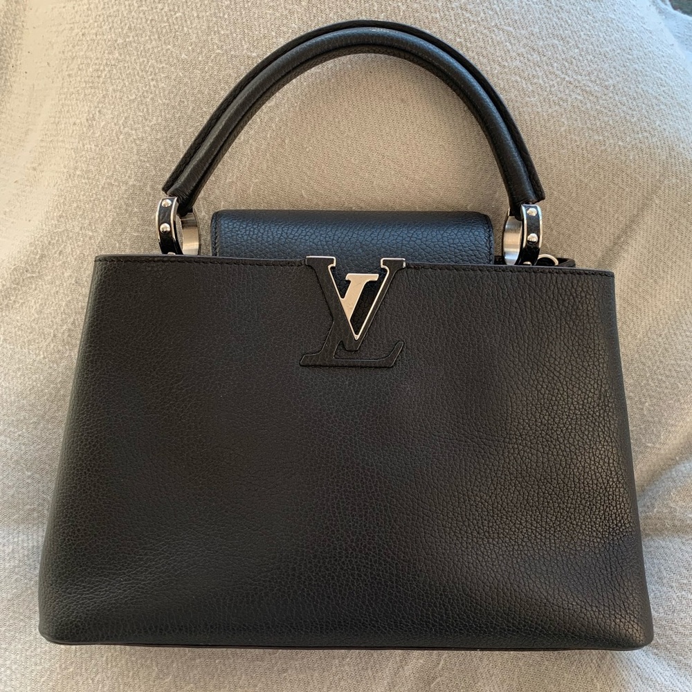 Louis Vuitton Taurillon Capucines PM Black - Picture 1 of 8